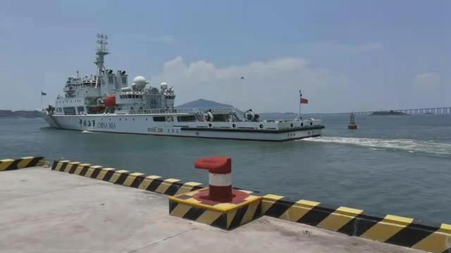 台湾海峡大型巡航救助船“海巡06”轮启动首次巡航执法